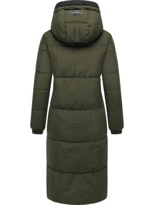 Steppmantel mit verstellbarer Kapuze "Taublüte XIV"