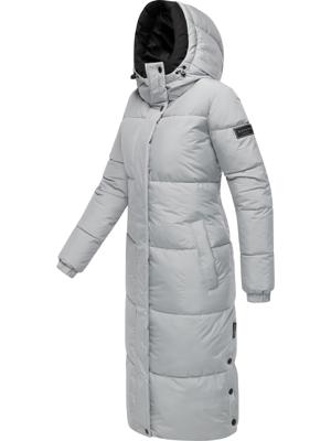 Steppmantel mit verstellbarer Kapuze "Taublüte XIV"