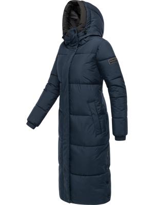 Steppmantel mit verstellbarer Kapuze "Taublüte XIV"