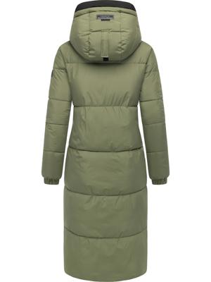 Steppmantel mit verstellbarer Kapuze "Taublüte XIV"