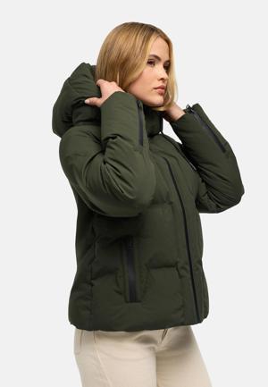 Warme Steppjacke mit verstellbarer Kapuze "Wolkentanz XIV"