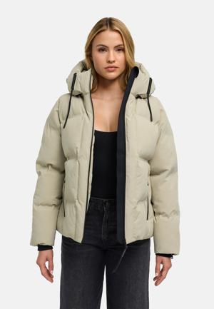 Warme Steppjacke mit verstellbarer Kapuze "Wolkentanz XIV"