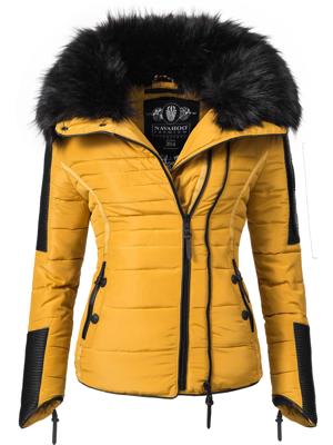 Kurze Winter Steppjacke mit Kapuze "Yuki2"