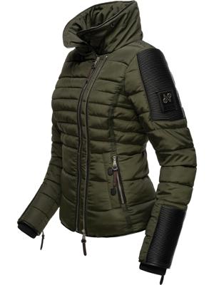 Kurze Winter Steppjacke mit Kapuze "Yuki2"