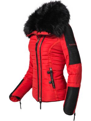 Kurze Winter Steppjacke mit Kapuze "Yuki2"