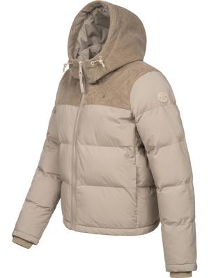 Gesteppte Winterjacke mit Kord-Kapuze "Amazze"