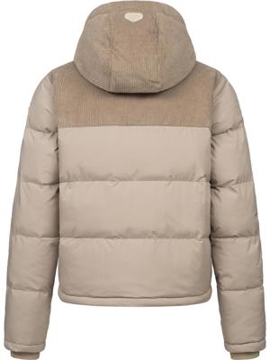 Gesteppte Winterjacke mit Kord-Kapuze "Amazze"