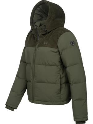 Gesteppte Winterjacke mit Kord-Kapuze "Amazze"