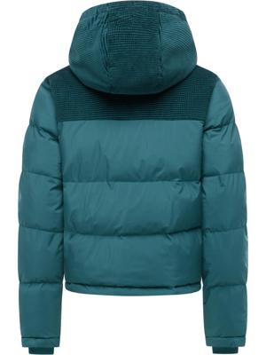 Wasserdichte Winterjacke mit Kord-Kapuze "Amazze"