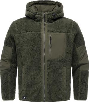 Kuschelige Plüschjacke mit Brusttasche "Chille"