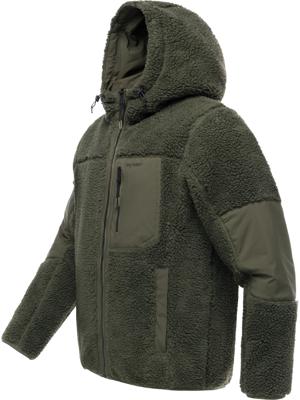 Kuschelige Plüschjacke mit Brusttasche "Chille"