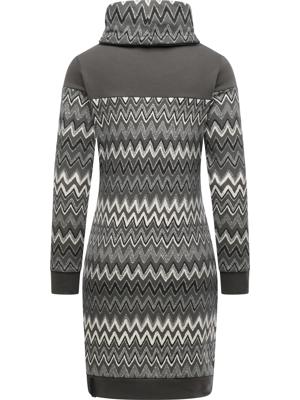 Jersey Kleid mit Schlauchkragen "Chlloe Zig Zag YOUMODO"
