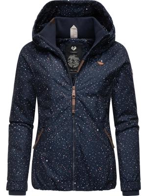 Gemusterte Winterjacke mit Kapuze "Dizzie Print"