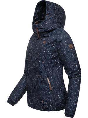 Gemusterte Winterjacke mit Kapuze "Dizzie Print"