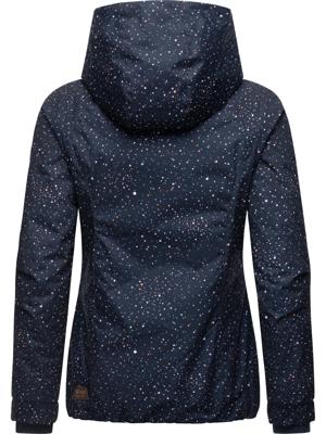 Gemusterte Winterjacke mit Kapuze "Dizzie Print"