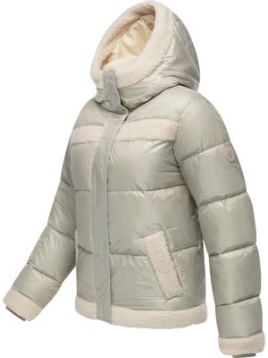 Winterjacke mit Teddy-Kunstfell-Details "Editah Shiny"