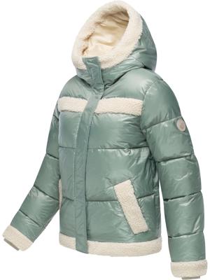 Winterjacke mit Teddy-Kunstfell-Details "Editah Shiny"