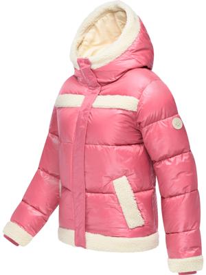 Winterjacke mit Teddy-Kunstfell-Details "Editah Shiny"