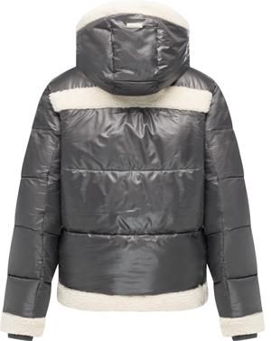 Winterjacke mit Teddy-Kunstfell-Details "Editah Shiny"
