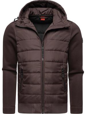 Leichte Steppjacke mit Ripp-Ärmeln und Kapuze "Hallmar Hood"