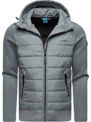 Leichte Steppjacke mit Ripp-Ärmeln und Kapuze "Hallmar Hood"