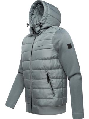 Leichte Steppjacke mit Ripp-Ärmeln und Kapuze "Hallmar Hood"