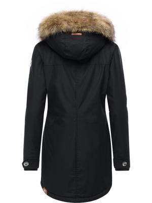 Leicht gefütterte Winterjacke mit Kunstfellkargen und Kapuze "Jane YOUMODO"