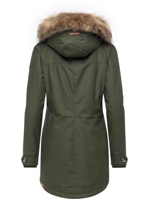 Leicht gefütterte Winterjacke mit Kunstfellkargen und Kapuze "Jane YOUMODO"