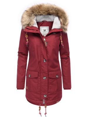 Leicht gefütterte Winterjacke mit Kunstfellkargen und Kapuze "Jane YOUMODO"