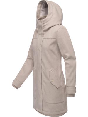 Mantel in Woll-Optik mit Kapuze "Janesha Coat"