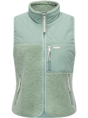 Materialmix-Weste mit kuscheligem Teddy-Fleece "Junkin Bonded"