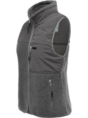 Materialmix-Weste mit kuscheligem Teddy-Fleece "Junkin Bonded"