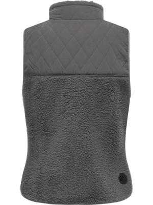 Materialmix-Weste mit kuscheligem Teddy-Fleece "Junkin Bonded"
