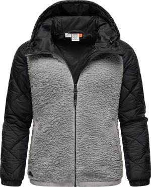 Materialmix-Jacke mit Kapuze "Leeloo"