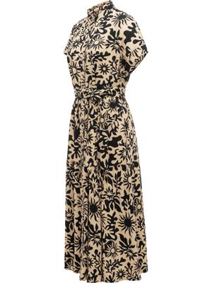 Kurzarm Sommerkleid mit Bindeband "Liora Print"