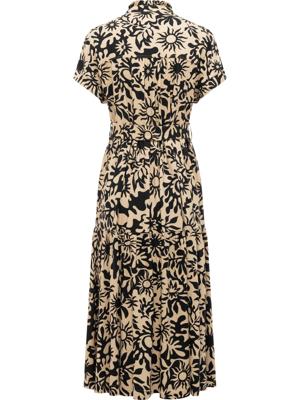 Kurzarm Sommerkleid mit Bindeband "Liora Print"