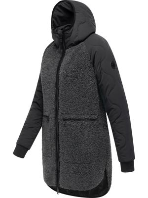 Lange Plüschjacke mit Kapuze "Longeddy"