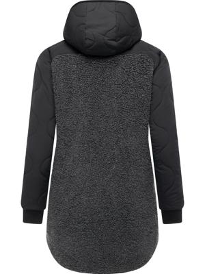 Lange Plüschjacke mit Kapuze "Longeddy"