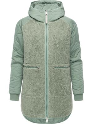 Lange Plüschjacke mit Kapuze "Longeddy"