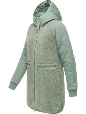 Lange Plüschjacke mit Kapuze "Longeddy"