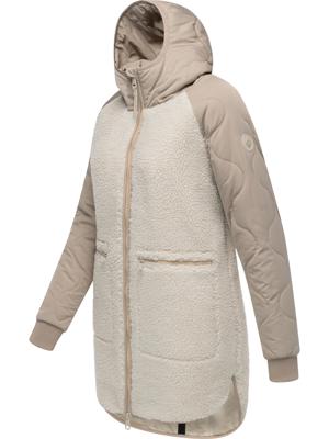 Lange Plüschjacke mit Kapuze "Longeddy"