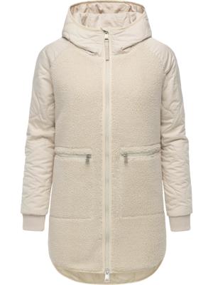 Lange Plüschjacke mit Kapuze "Longeddy"