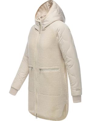 Lange Plüschjacke mit Kapuze "Longeddy"