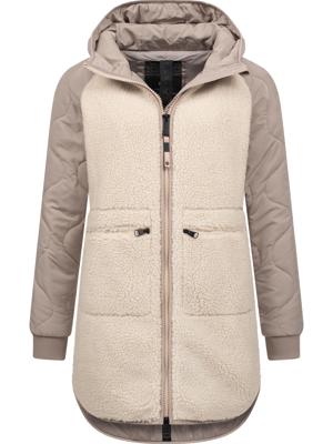 Lange Plüschjacke mit Kapuze "Longeddy"