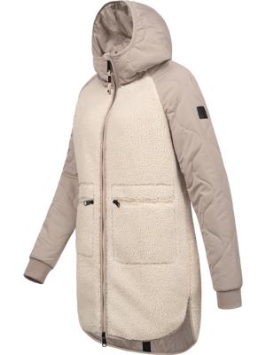 Lange Plüschjacke mit Kapuze "Longeddy"