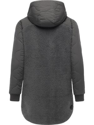 Lange Plüschjacke mit Kapuze "Longeddy"