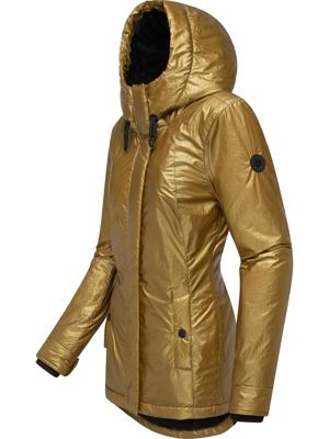 Glänzende Winterjacke mit Kapuze "Monadde Bling"