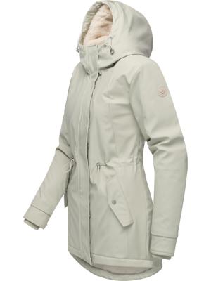 Gefütterte wasserdichte Übergangsjacke mit Kapuze Monadis Rainy Warm