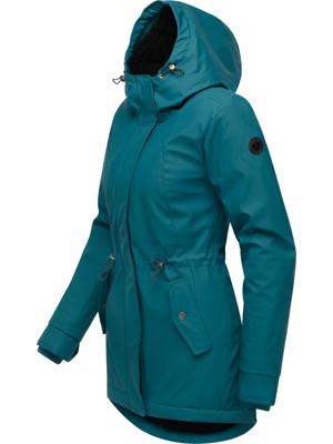 Gefütterte wasserdichte Übergangsjacke mit Kapuze Monadis Rainy Warm