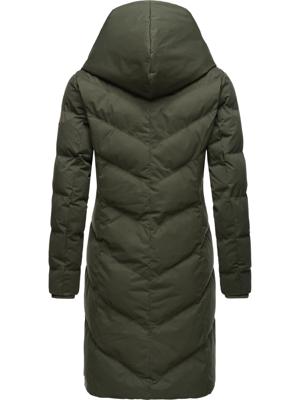 Langer Winter Steppmantel mit Kapuze "Natalka"